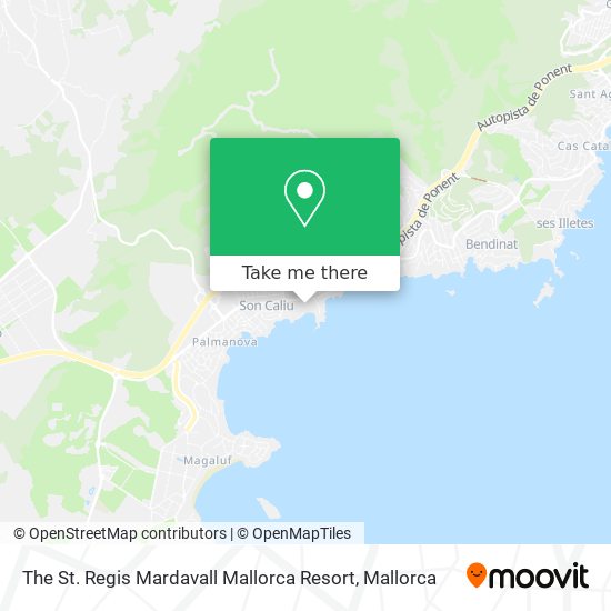 The St. Regis Mardavall Mallorca Resort map