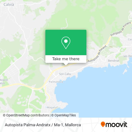 mapa Autopista Palma-Andratx / Ma-1