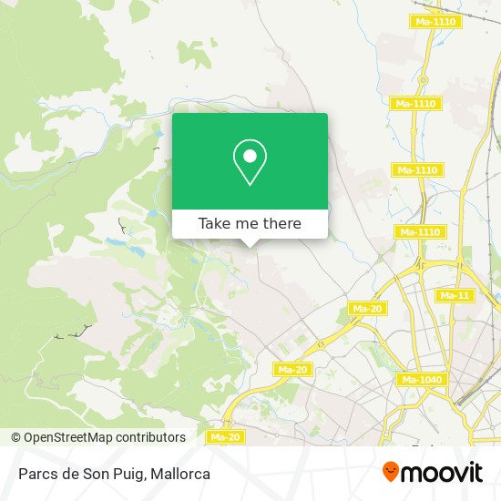 mapa Parcs de Son Puig