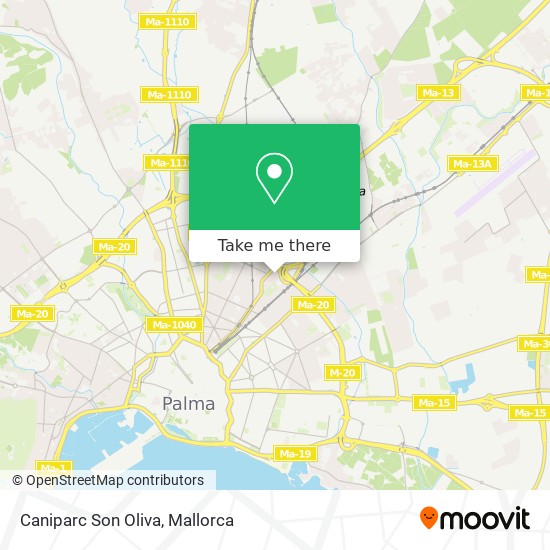 Caniparc Son Oliva map