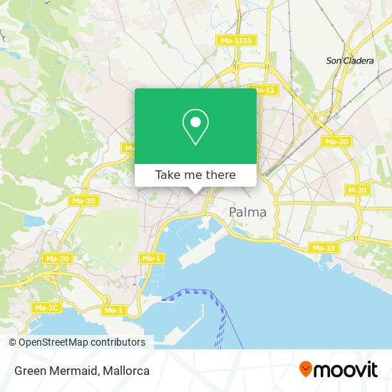 Green Mermaid map