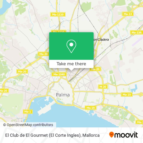 mapa El Club de El Gourmet (El Corte Ingles)