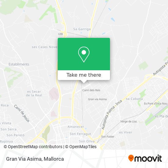 Gran Via Asima map
