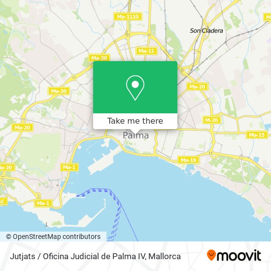 Jutjats / Oficina Judicial de Palma IV map