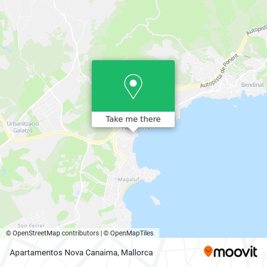 Apartamentos Nova Canaima map