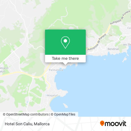 Hotel Son Caliu map