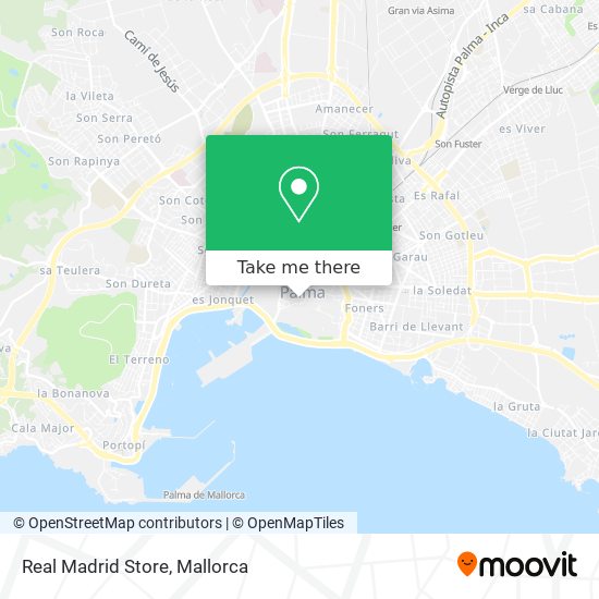 Real Madrid Store map