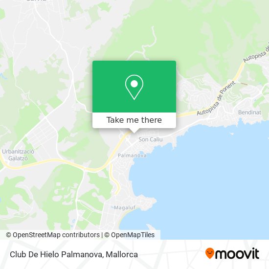 mapa Club De Hielo Palmanova