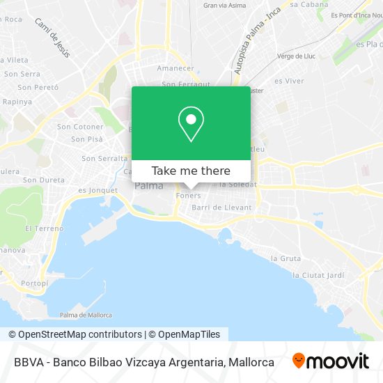 BBVA - Banco Bilbao Vizcaya Argentaria map