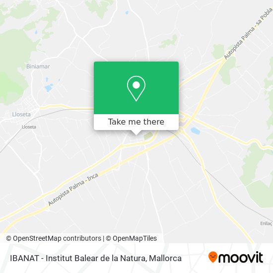 mapa IBANAT - Institut Balear de la Natura