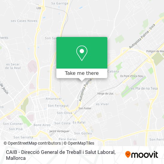 CAIB - Direcció General de Treball i Salut Laboral map