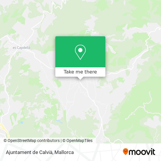 Ajuntament de Calvià map