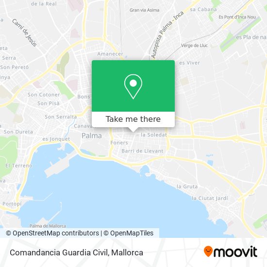 Comandancia Guardia Civil map