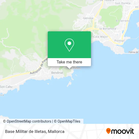 Base Militar de Illetas map