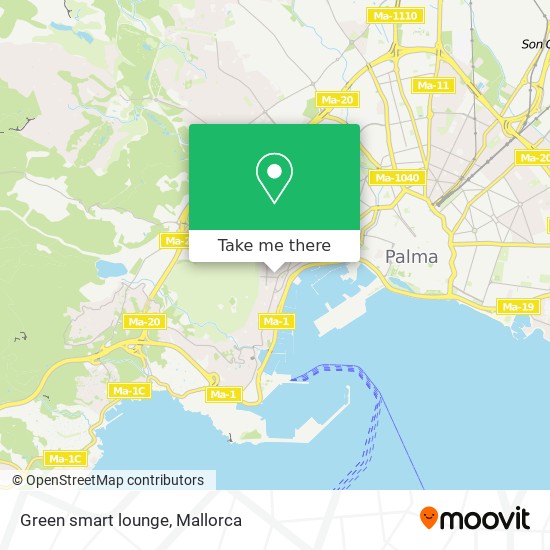 Green smart lounge map