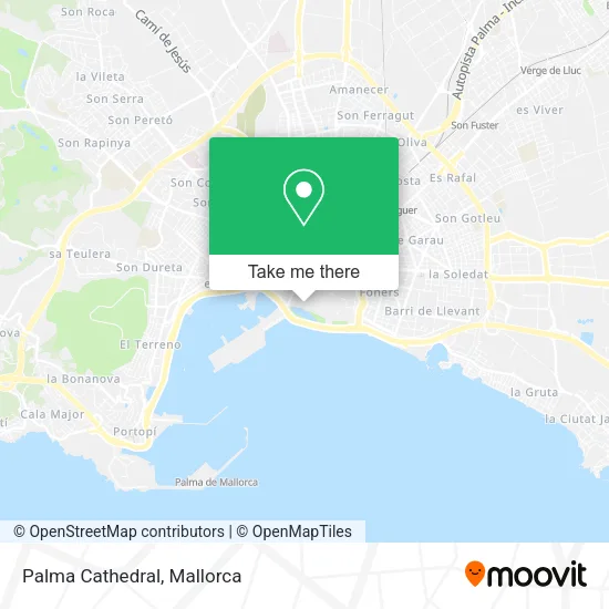Palma Cathedral map