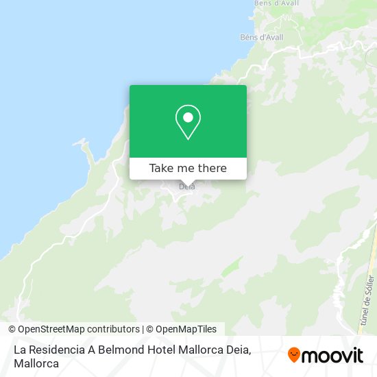 mapa La Residencia A Belmond Hotel Mallorca Deia