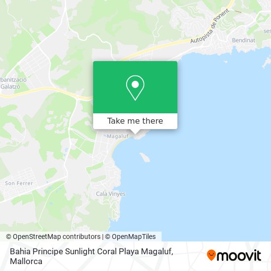 Bahia Principe Sunlight Coral Playa Magaluf map