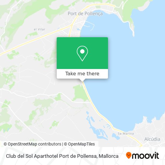 mapa Club del Sol Aparthotel Port de Pollensa