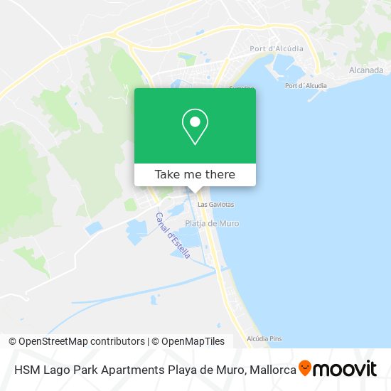 HSM Lago Park Apartments Playa de Muro map