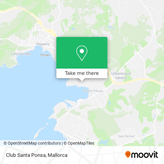 Club Santa Ponsa map