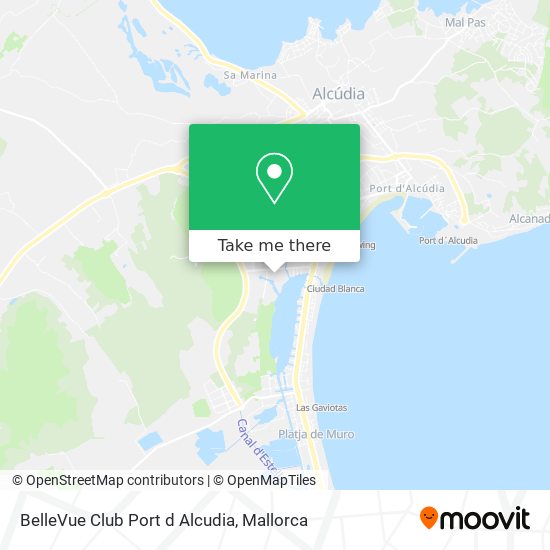 BelleVue Club Port d Alcudia map