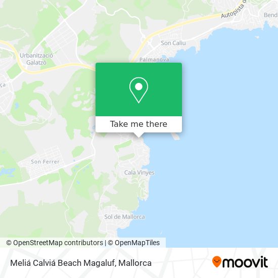 Meliá Calviá Beach Magaluf map