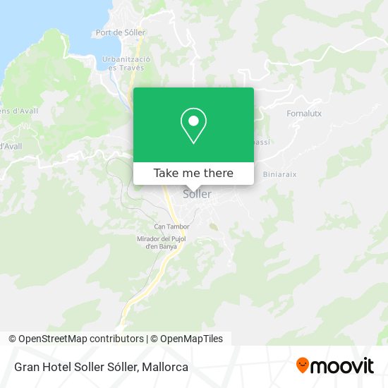 Gran Hotel Soller Sóller map