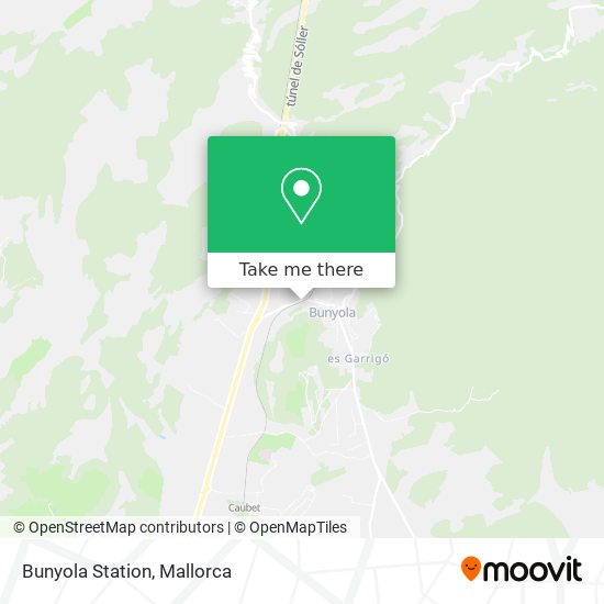 mapa Bunyola Station