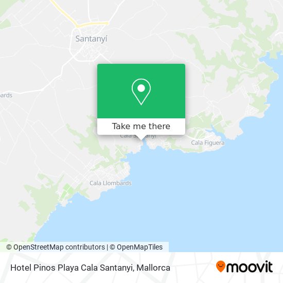 Hotel Pinos Playa Cala Santanyi map