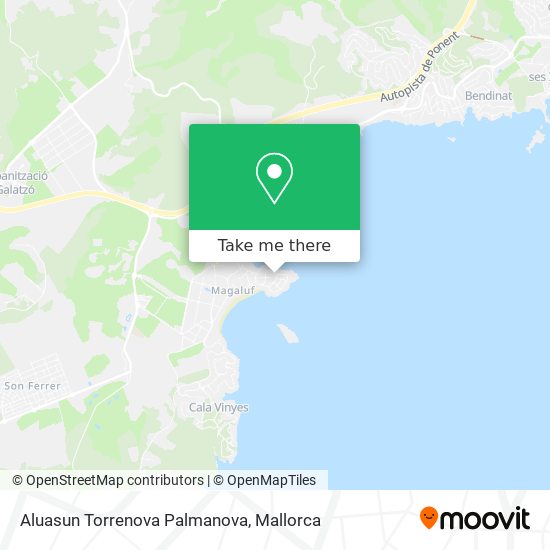 Aluasun Torrenova Palmanova map
