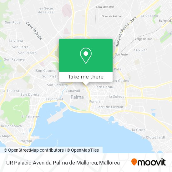 UR Palacio Avenida Palma de Mallorca map