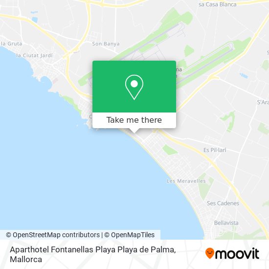 mapa Aparthotel Fontanellas Playa Playa de Palma