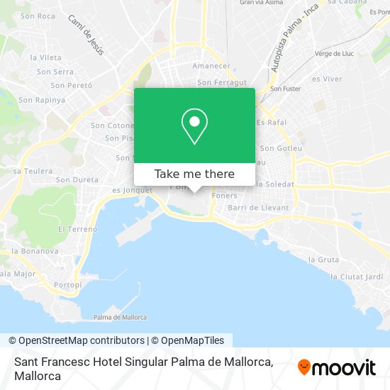 Sant Francesc Hotel Singular Palma de Mallorca map