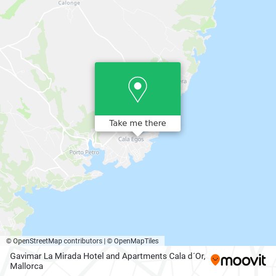 mapa Gavimar La Mirada Hotel and Apartments Cala d´Or