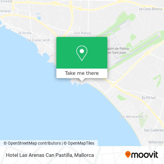 Hotel Las Arenas Can Pastilla map