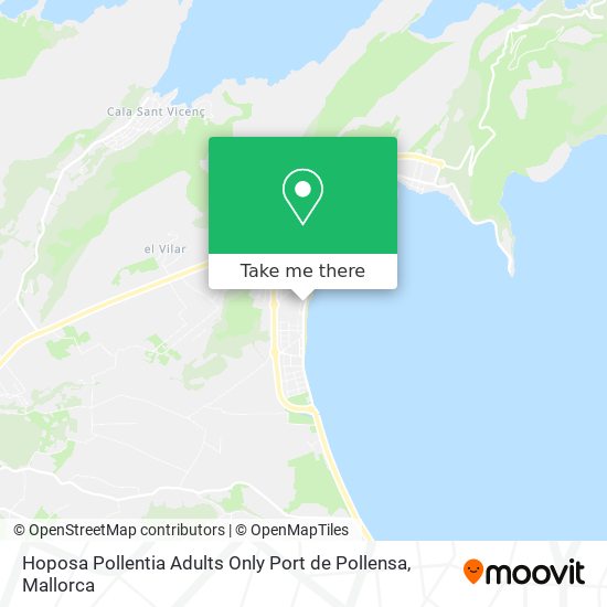 mapa Hoposa Pollentia Adults Only Port de Pollensa
