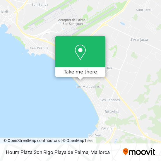 mapa Houm Plaza Son Rigo Playa de Palma