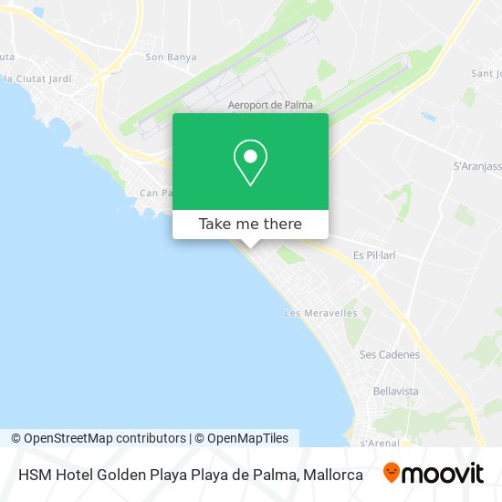 mapa HSM Hotel Golden Playa Playa de Palma