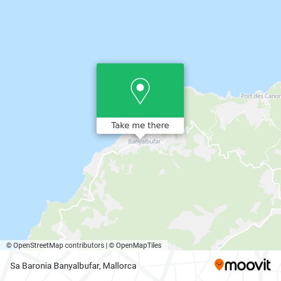 mapa Sa Baronia Banyalbufar