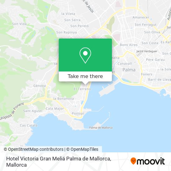 Hotel Victoria Gran Meliá Palma de Mallorca map
