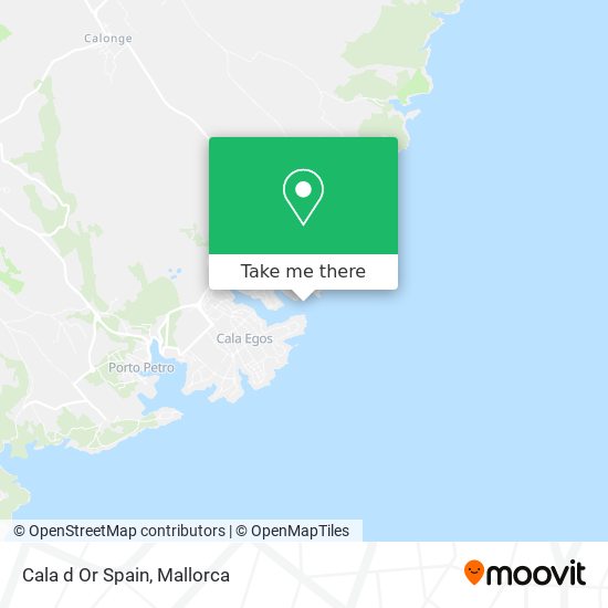 Cala d Or Spain map