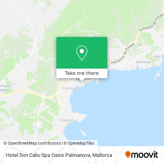 mapa Hotel Son Caliu Spa Oasis Palmanova