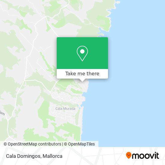 Cala Domingos map