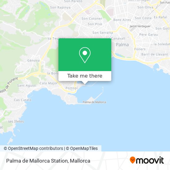 mapa Palma de Mallorca Station