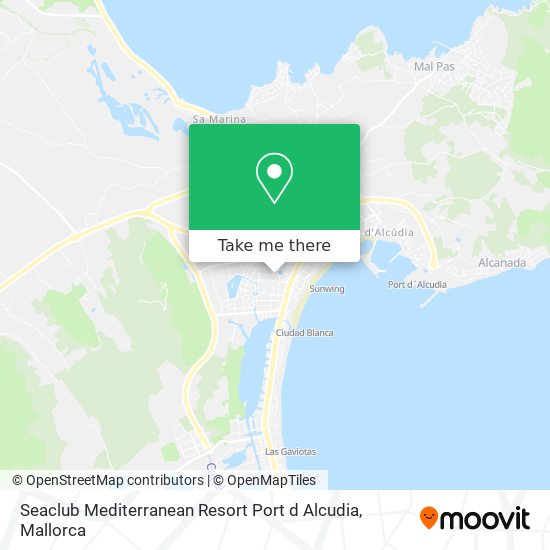 Seaclub Mediterranean Resort Port d Alcudia map