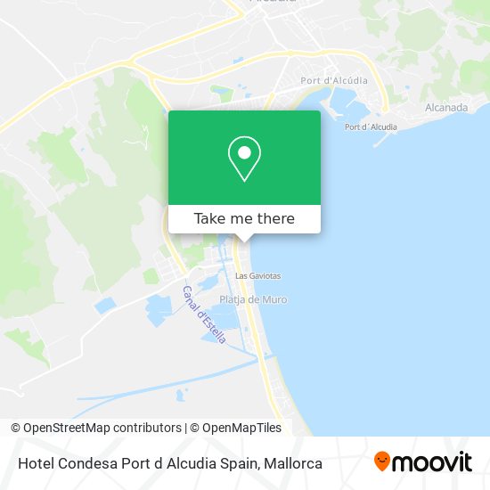 Hotel Condesa Port d Alcudia Spain map