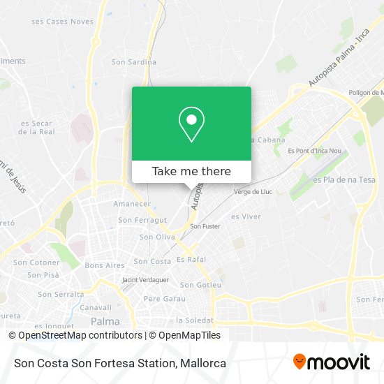 Son Costa Son Fortesa Station map