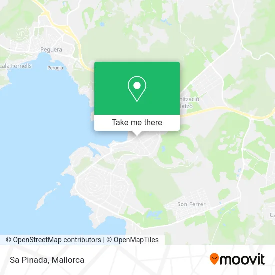 Sa Pinada map