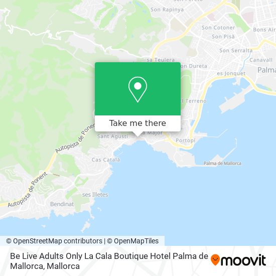 Be Live Adults Only La Cala Boutique Hotel Palma de Mallorca map